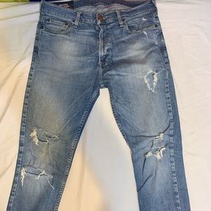 Hollister Ripped Skinny Jeans 34 x 32